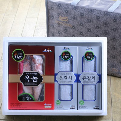 산지직송 제주도갈치옥돔혼합(프리미엄2호)옥돔3마리(690g),갈치550gx2마리
