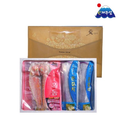 [e제주섬 명품 제주산지무료직송] 제주갈치+옥돔 세트모음 / 갈치400g*2미+옥돔180g*3미